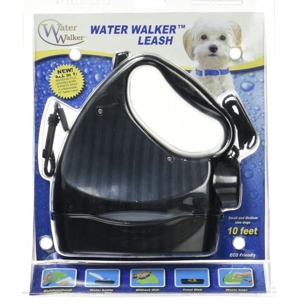 Refined Canine, 4-in-1 Water Walk Leash up to 44lbs, Black New